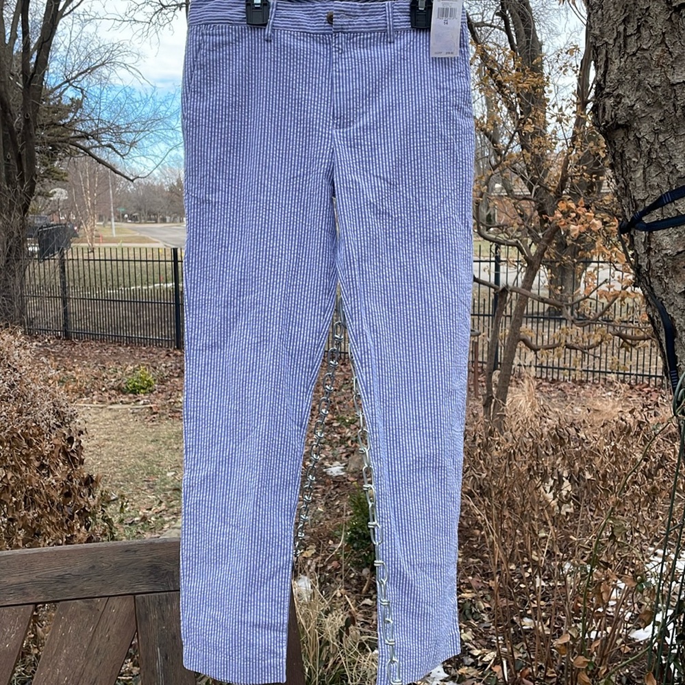 NWT Ralph Lauren Polo boys seersucker pants.   
Size 14